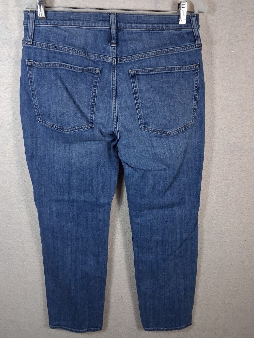 J.Crew 9" Vintage Slim Straight Women 30 Bensen Wash Blue Denim Distressed Jean - Picture 12 of 16